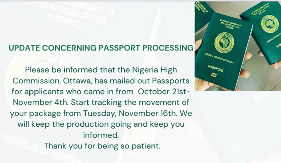 News Update from the Passport Section