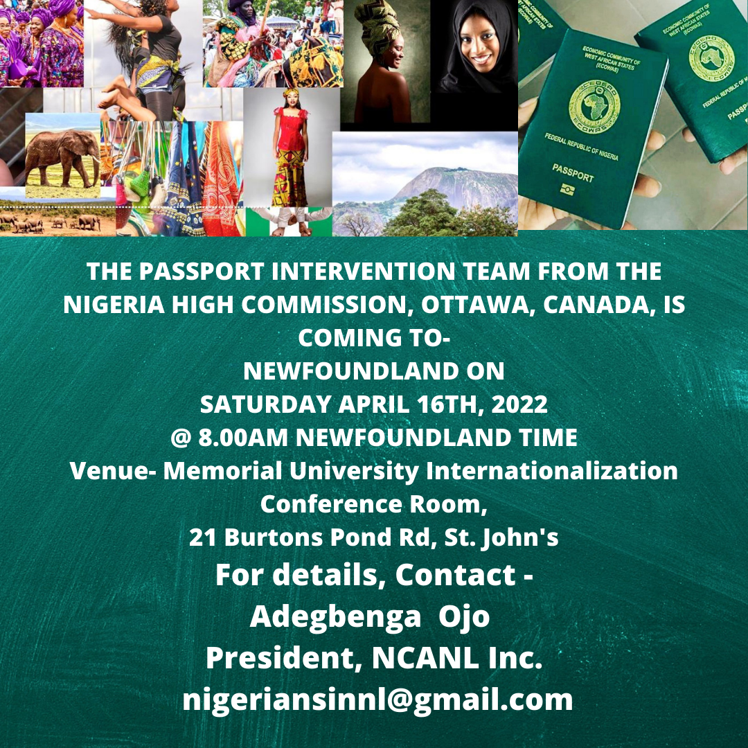 PASSPORT INTERVENTION IN NEWFOUNDLAND