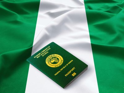 The Republic of Nigeria passport issued to Nigerian citizens to travel outside of Nigeria