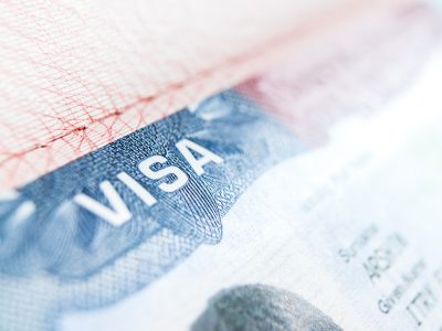 Visa stamp travel passport immigration macro emigration